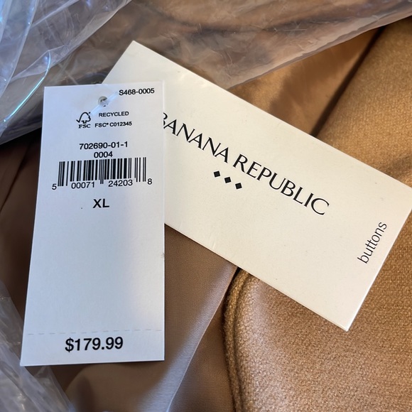 NWT! Banana Republic Factory Long City Coat - Picture 7 of 7
